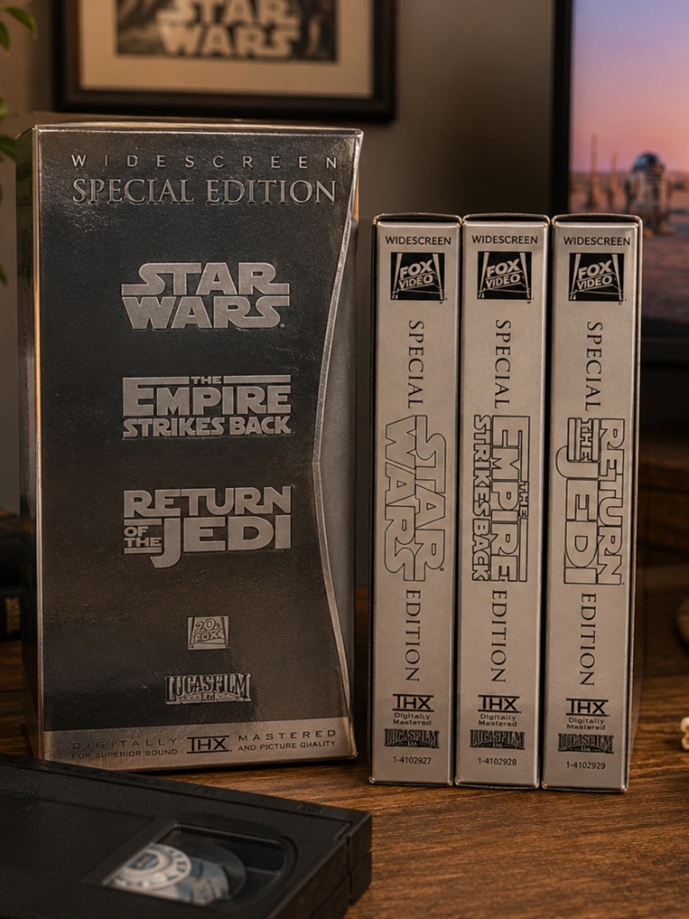 Star Wars Trilogy Special Edition VHS Box Set Widescreen THX 3 Tape Collection